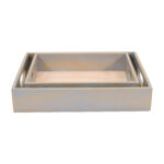 CRAFTMITRA Multicolor Wooden Tray (Set of 2) - Image 5