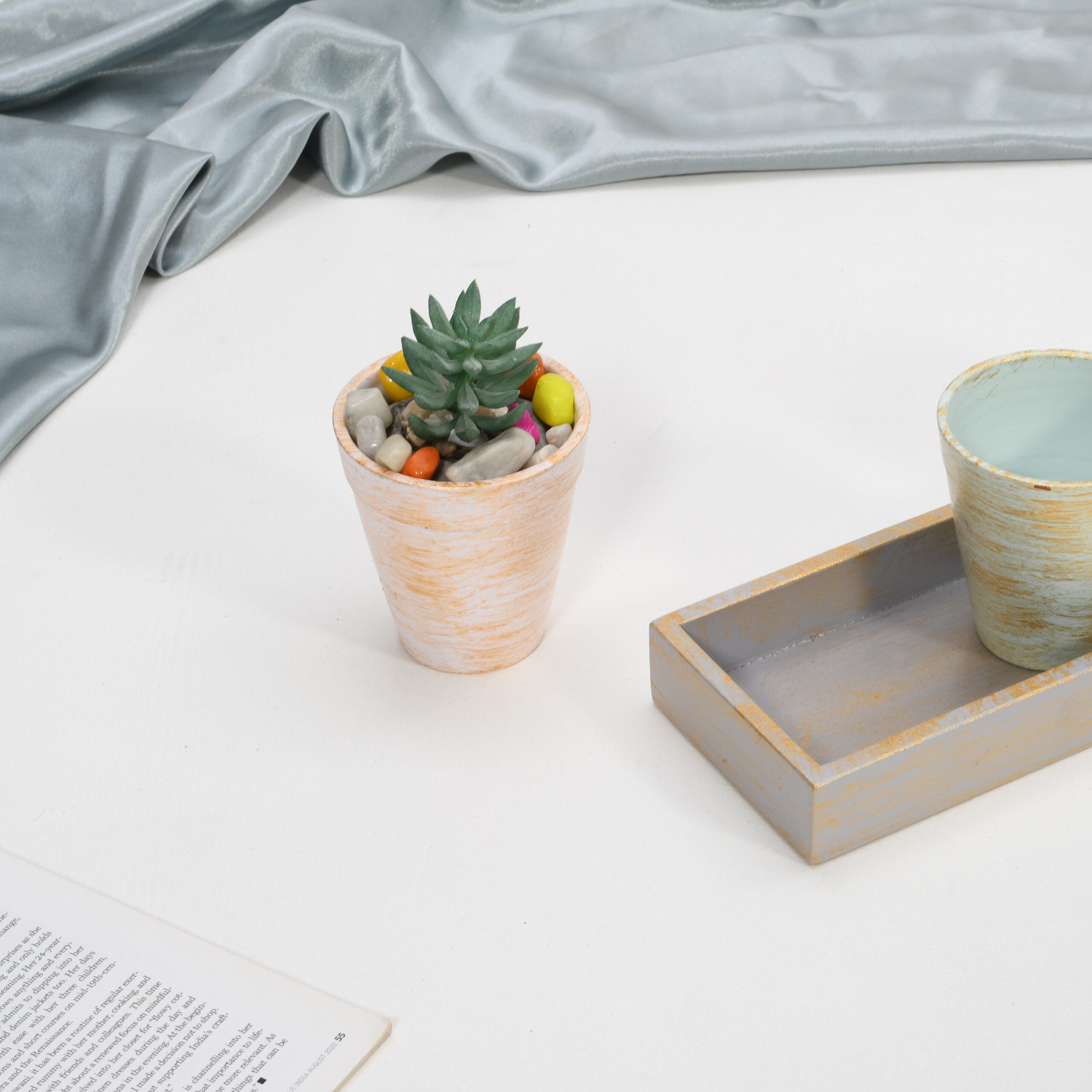 CRAFTMITRA Plant Stand 3 with Tray