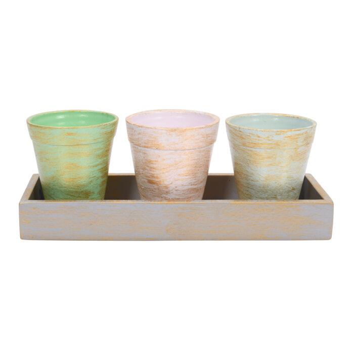 CRAFTMITRA Plant Stand 3 with Tray - Image 2