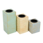CRAFTMITRA MULTICOLOR Candle Holders Set of 3 - Image 3