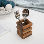 CRAFTMITRA WOODEN Spoon Stand (PACK OF 1)