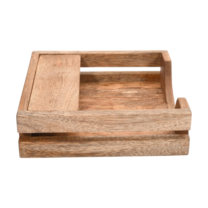 CRAFTMITRA Wooden Tissue Paper Holder (PACK OF 1) - Image 4