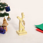CRAFTMITRA gREY Christmas Decoration DeeR (PACK OF 1)