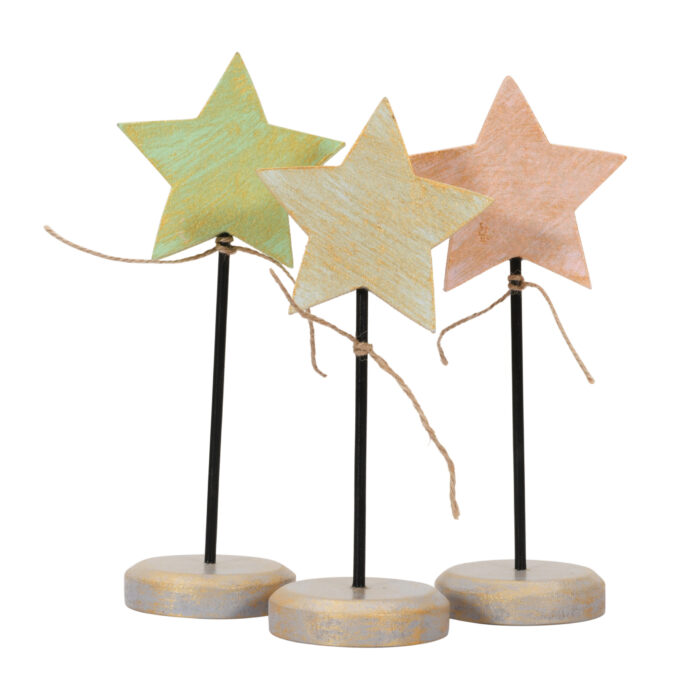 Christmas Star Stand ( Set Of 3 ) - Image 2