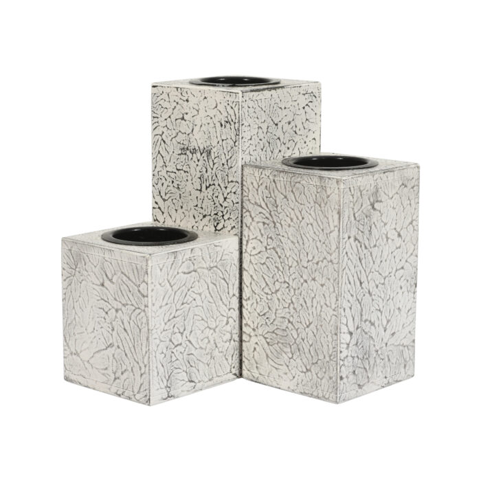 CRAFTMITRA GRAY Candle Holders (Set of 3) - Image 5