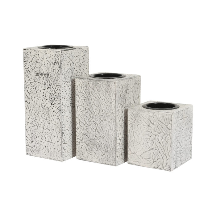 CRAFTMITRA GRAY Candle Holders (Set of 3) - Image 4