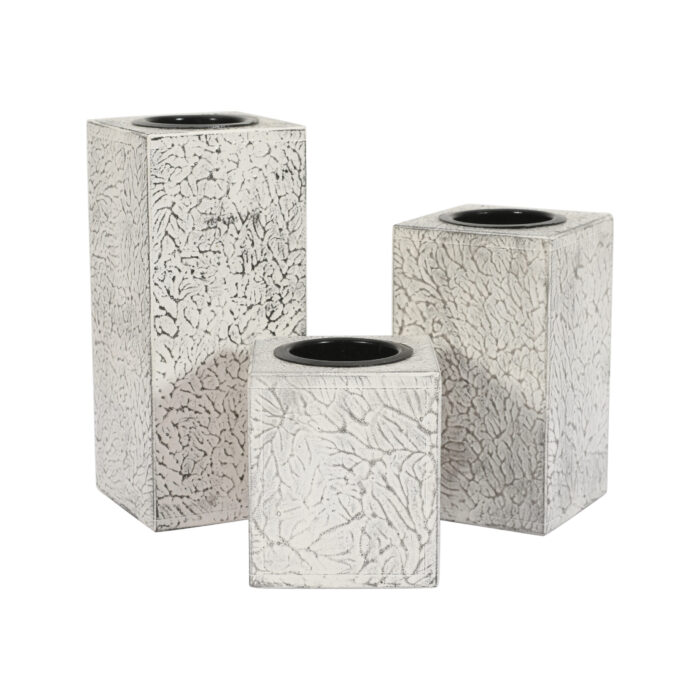 CRAFTMITRA GRAY Candle Holders (Set of 3) - Image 3