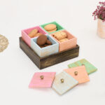 Brown Dessert Dry Fruit Tray Set