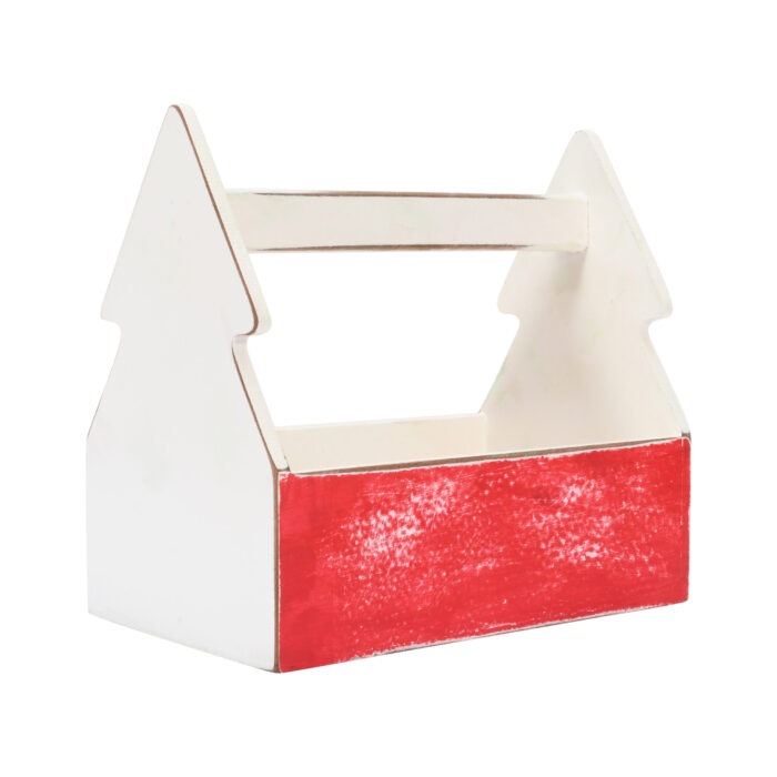 CRAFTMITRA RED AND WHITE Tray (PACK OF 1) - Image 3