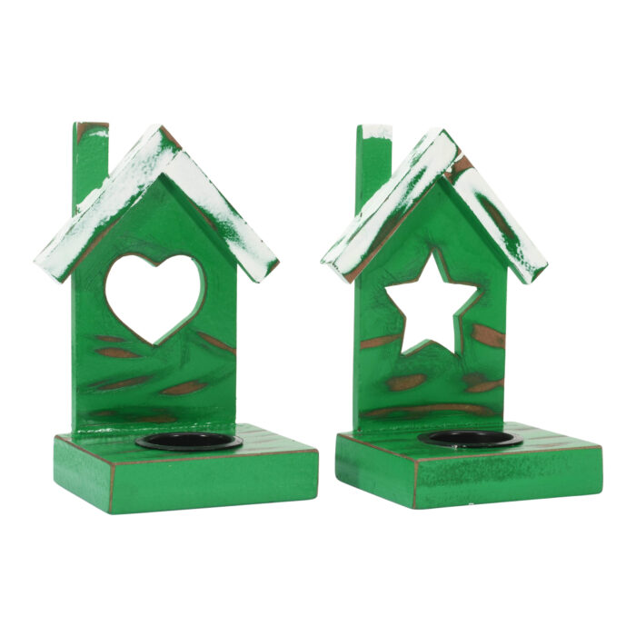 CRAFTMITRA GREEN tea light holder (PACK OF 2) - Image 3