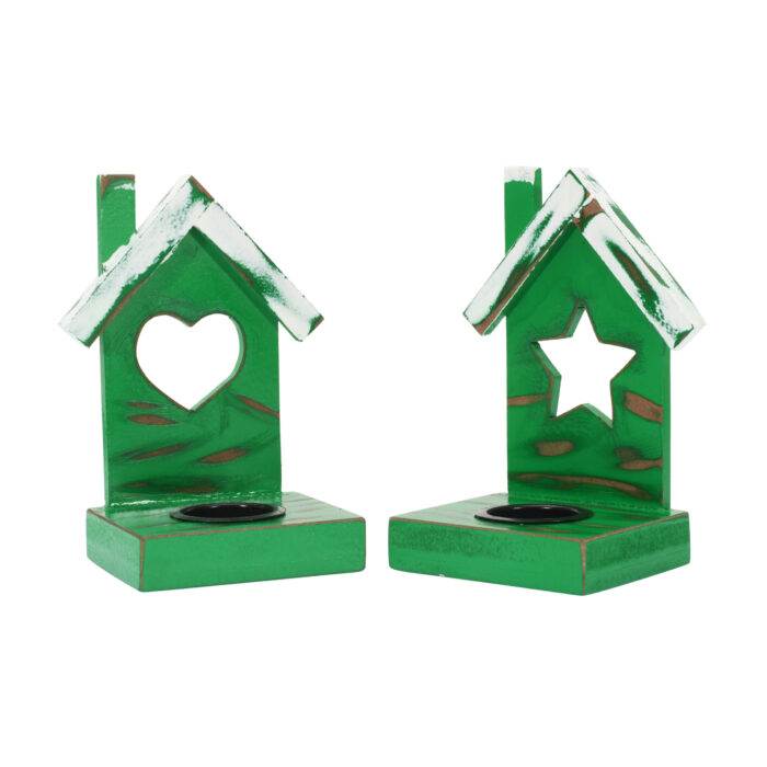 CRAFTMITRA GREEN tea light holder (PACK OF 2) - Image 2