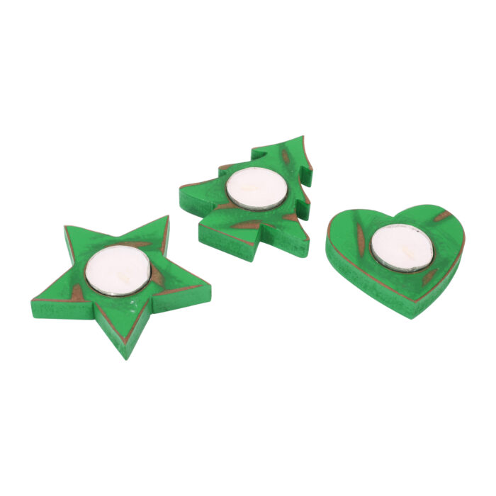 Christmas Shapes T Lights Holder (Set Of 3) - Image 3