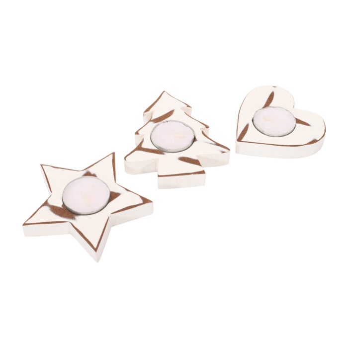 Christmas Shapes T Lights Holder (Set Of 3) - Image 2
