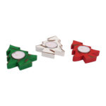 CRAFTMITRA Multicolor Candle Holder (PACK OF 3)