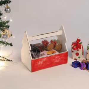 CRAFTMITRA RED AND WHITE Tray (PACK OF 1)