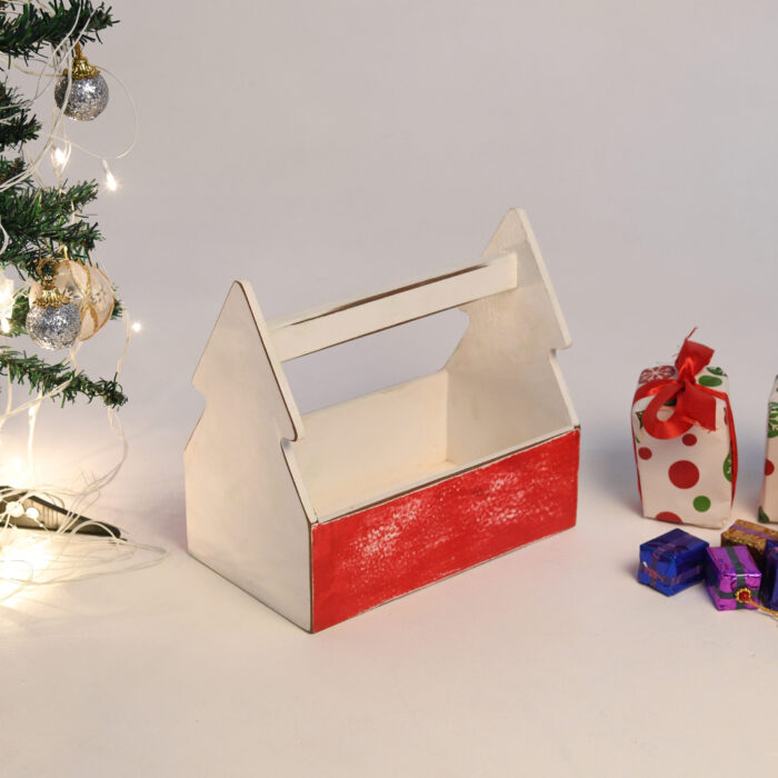 CRAFTMITRA RED AND WHITE Tray (PACK OF 1) - Image 2