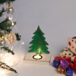 CRAFTMITRA GREEN Christmas Trees (PACK OF 1)