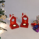 CRAFTMITRA RED tea light holder (PACK OF 2)