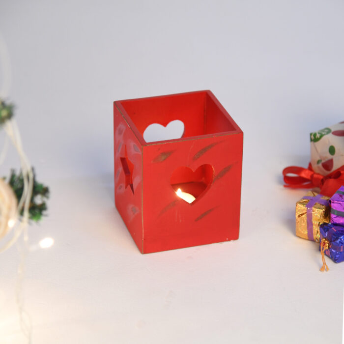 CRAFTMITRA RED Tea Light Holder (PACK OF 3) - Image 3