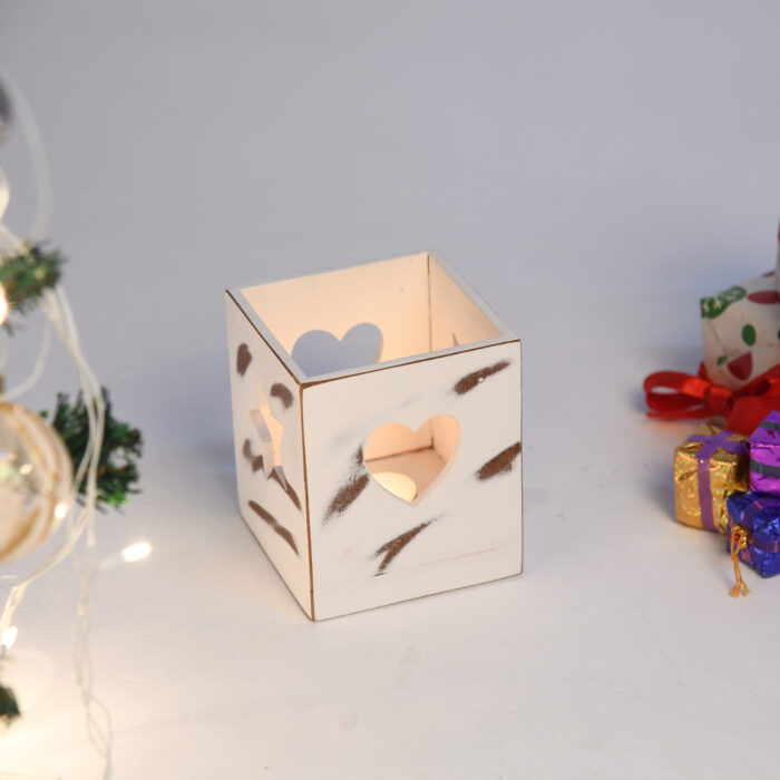 CRAFTMITRA WHITE Tea Light Holder (PACK OF 3) - Image 3