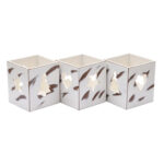 CRAFTMITRA WHITE Tea Light Holder (PACK OF 3) - Image 2