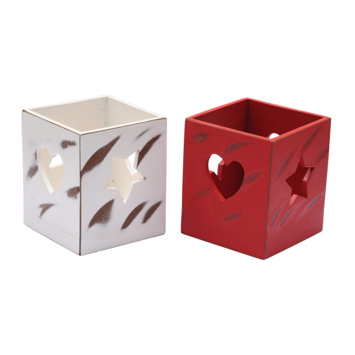 CRAFTMITRA MULTICOLOR Tea Light Holder (PACK OF 2) - Image 3