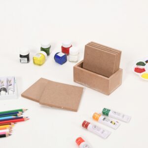 Raw Square Tea Coasters