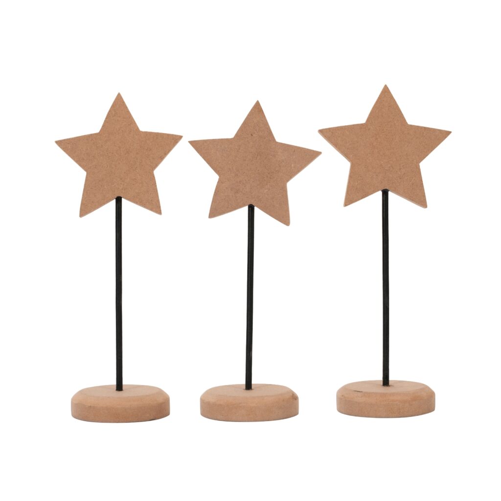 Raw Christmas Star Stands