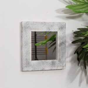 White Square Mirror