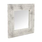 White Square Mirror