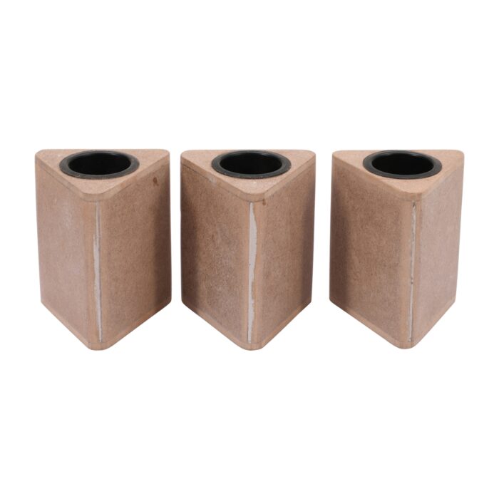 Raw Triangle T Light Holders