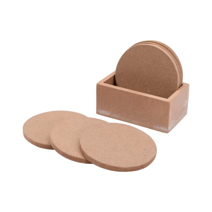 Raw Round Tea Coasters
