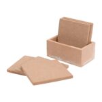 Raw Square Tea Coasters