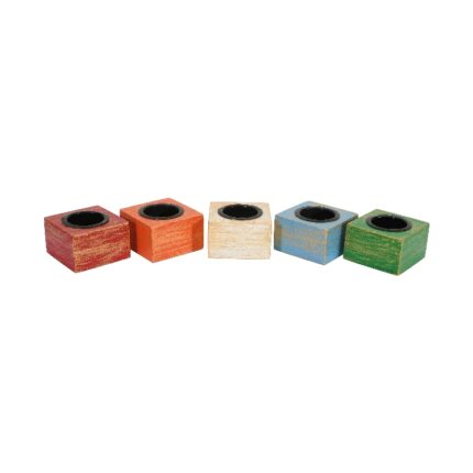 Mini Square T Light Holder ( Set of 5)