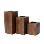 Brown Rustic T Light Holder
