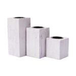 Purple Rustic T Light Holder