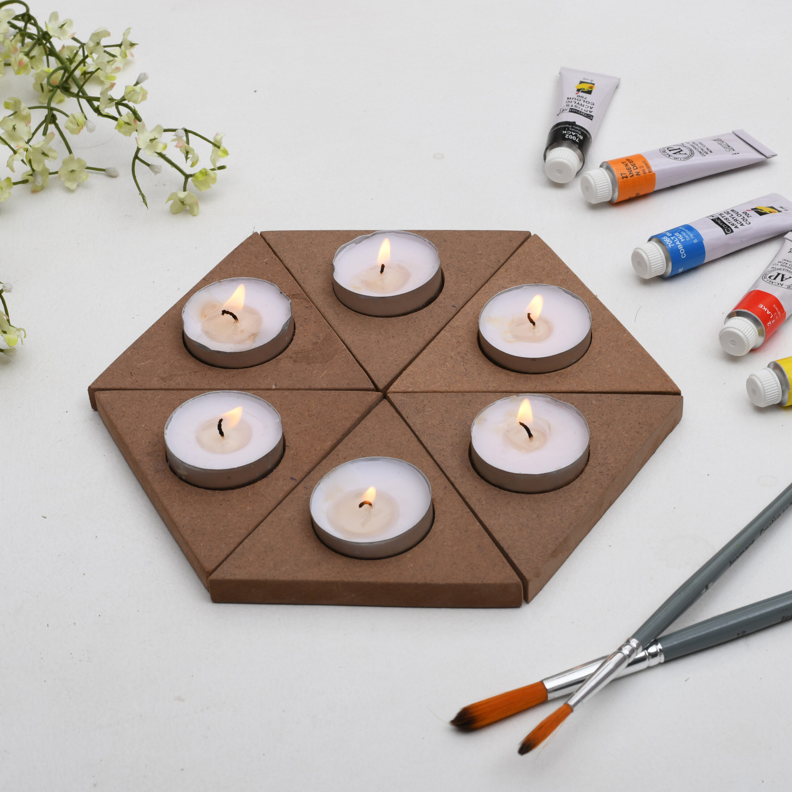 Raw T Light Holder (Set Of 6) - Image 1