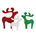 Multicolor Decor Deer (Pack of 3) - Image 2