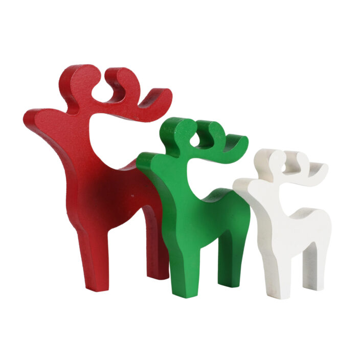 Multicolor Decor Deer (Pack of 3) - Image 4