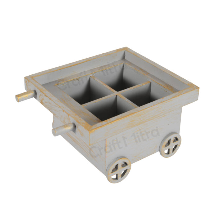 Drinks Serving Trolly (Silver) - Image 5