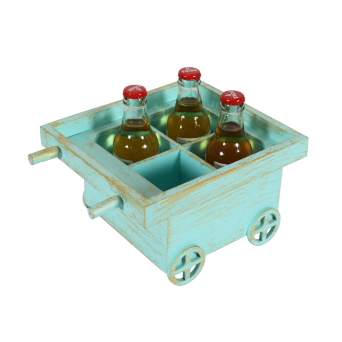 Drinks Serving Trolly (Light Blue) - Image 3