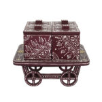 Trolley Dry Fruit Box with 4 Compartment (Ruby) - Image 2