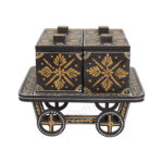 Trolley Dry Fruit Box with 4 Compartment (Brown) - Image 2