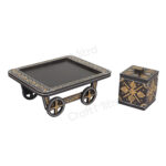 Trolley Dry Fruit Box with 4 Compartment (Brown) - Image 4
