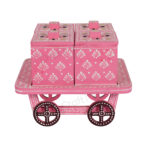Trolley Dry Fruit Box with 4 Compartment (Pink) - Image 2