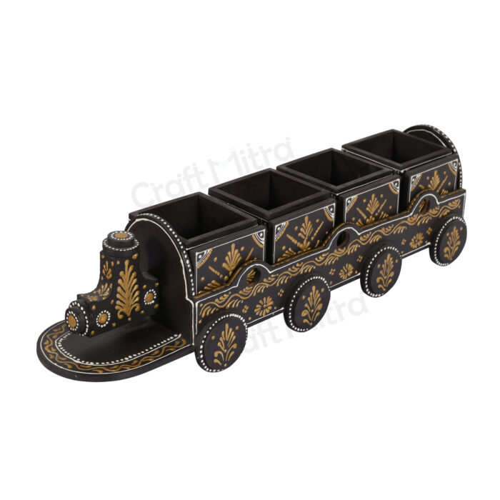 Dry Fruit Train 4 Container Set With Lid (Brown) - Image 4