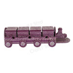 Dry Fruit Train 4 Container Set With Lid (Purple) - Image 2