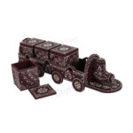 Dry Fruit Train 4 Container Set With Lid (Ruby) - Image 3