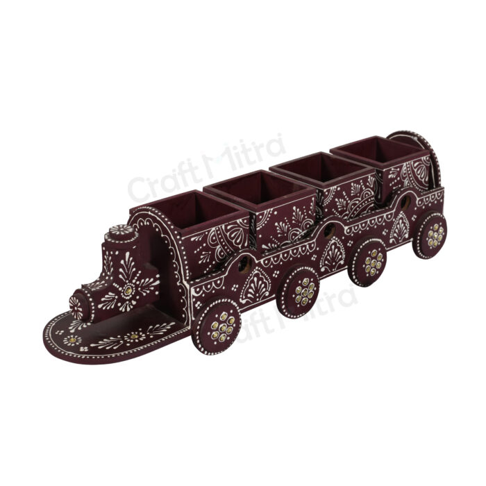 Dry Fruit Train 4 Container Set With Lid (Ruby) - Image 4