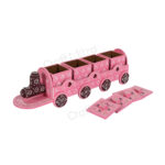 Dry Fruit Train 4 Container Set With Lid (Pink) - Image 4